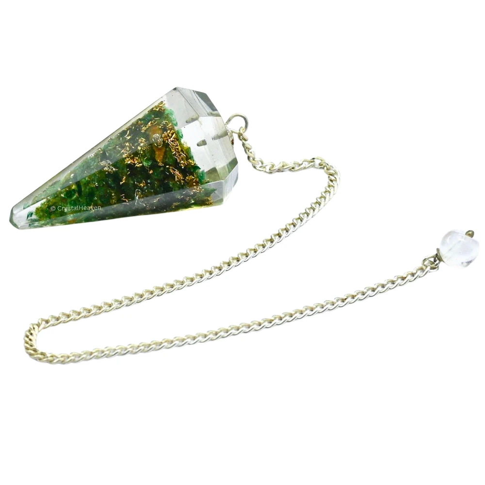 Green Aventurine Crystal Orgone Pendulum