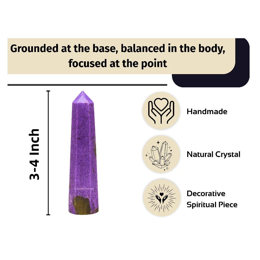 Stichtite Crystal Tower (3" to 4" inch)