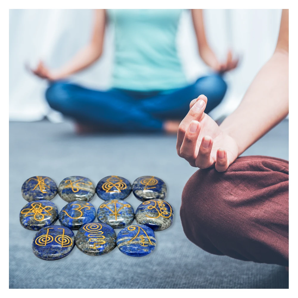 Lapis Lazuli Karuna Reiki Stone - Set of 11