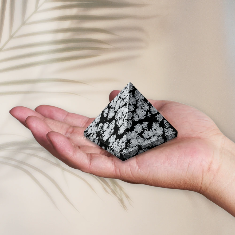 Snowflake Obsidian Pyramid (1.5 Inch)