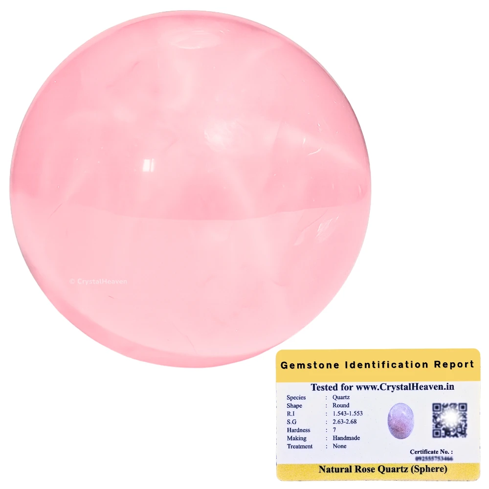 Star Rose Quartz Sphere (2 Inch)