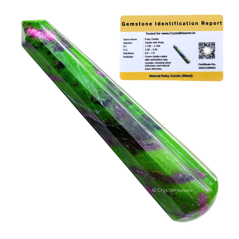 Ruby Zoisite Wand (Faceted)