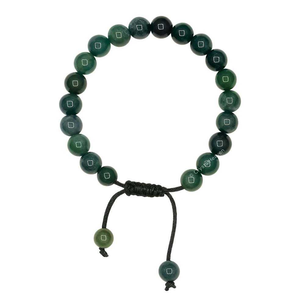 Moss Agate Bracelet (Adjustable)