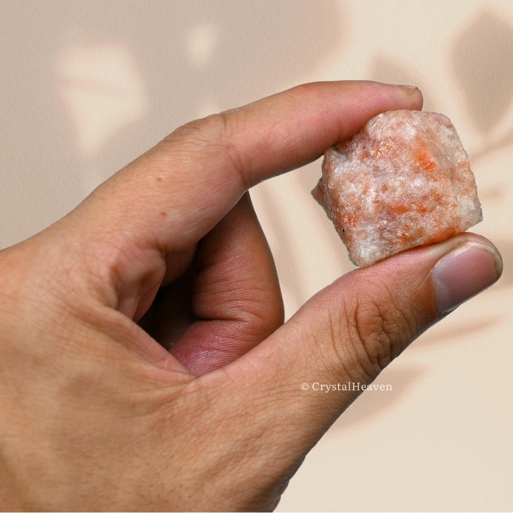 Raw Sunstone Crystals (5 Pieces)