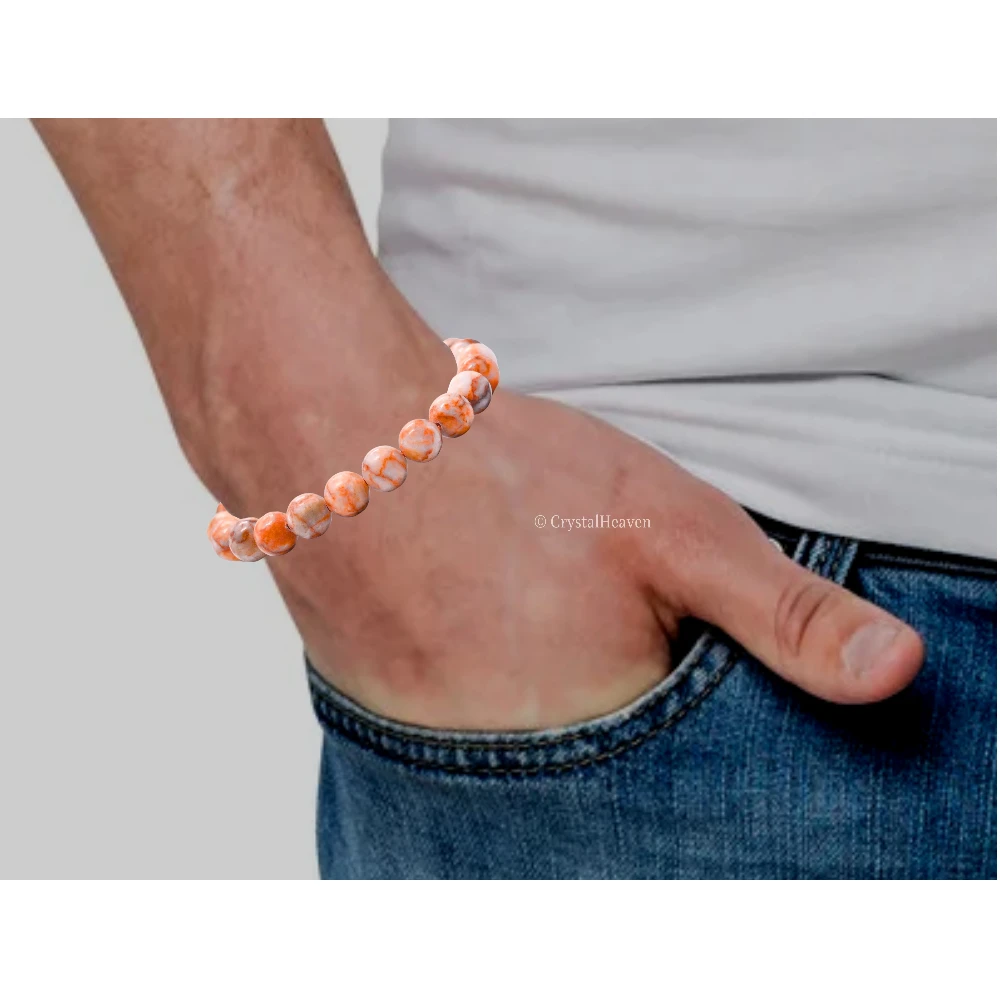 Red Picasso Jasper Bracelet (Adjustable)