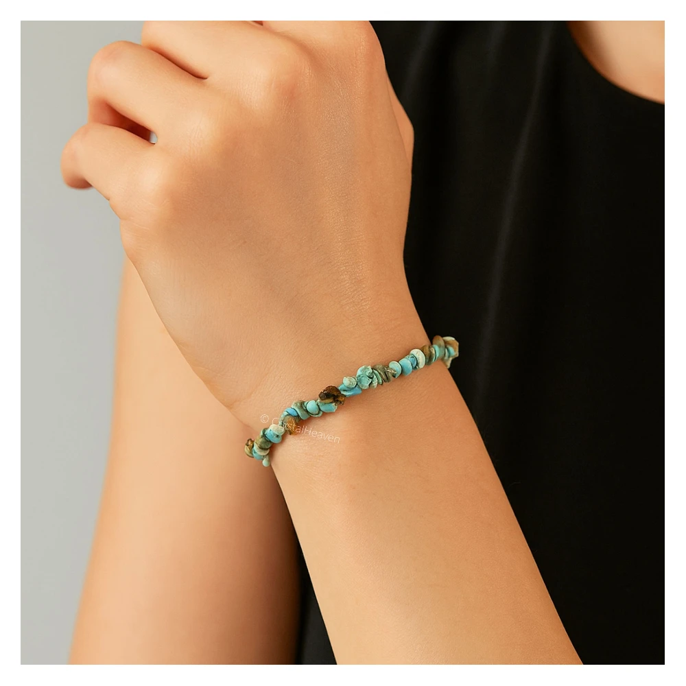 Chrysoprase Chips Bracelet
