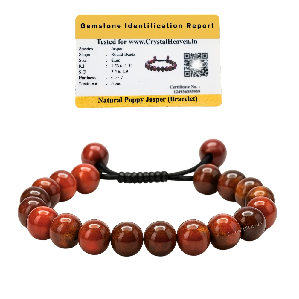Poppy Jasper Bracelet (Adjustable)