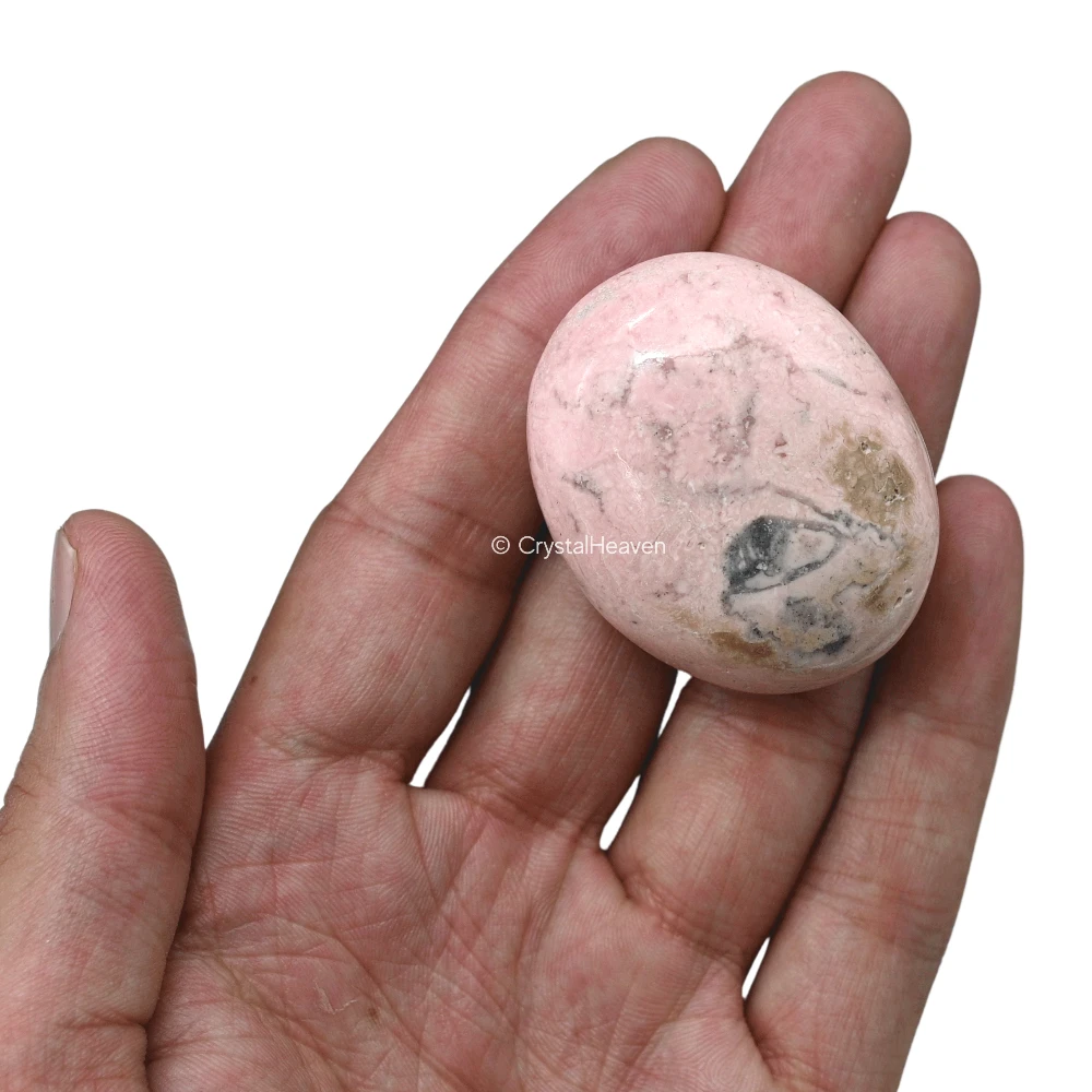 Rhodochrosite Palm Stone