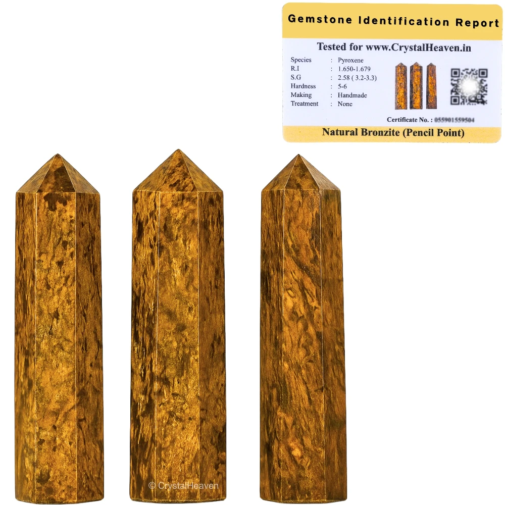Bronzite Pencil Points (Set of 50)