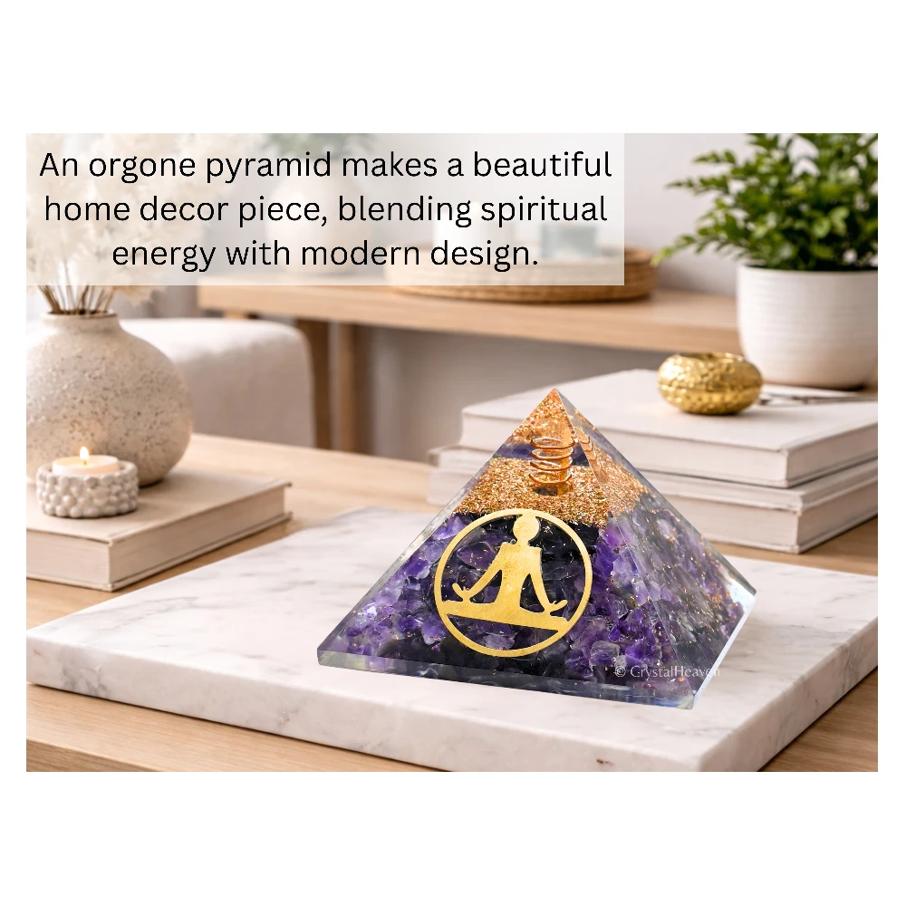 Amethyst Orgone Pyramid (Buddha Yoga)