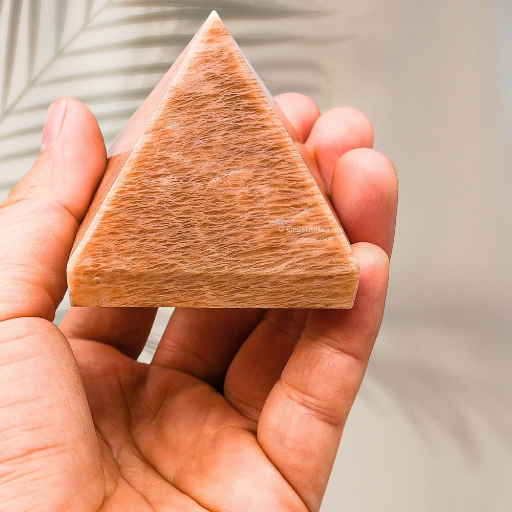 Peach Moonstone Pyramid (2 Inch)