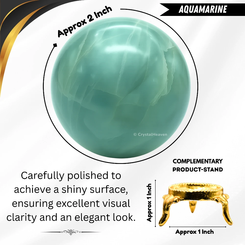 Aquamarine Sphere (2 Inch)