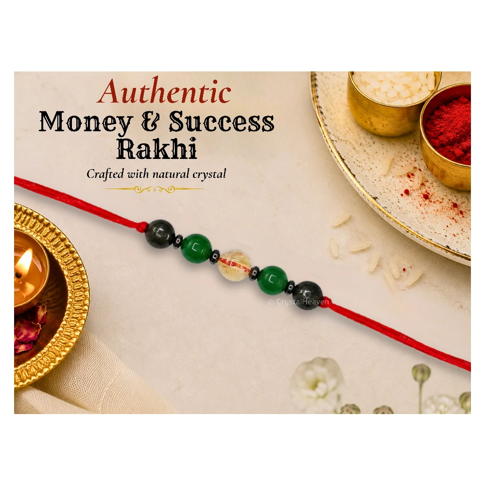 Money and Success Rakhi for Brother (Set of 5)