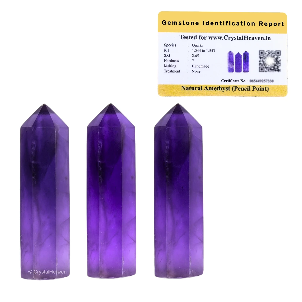 Amethyst Pencil Points (Set of 3)