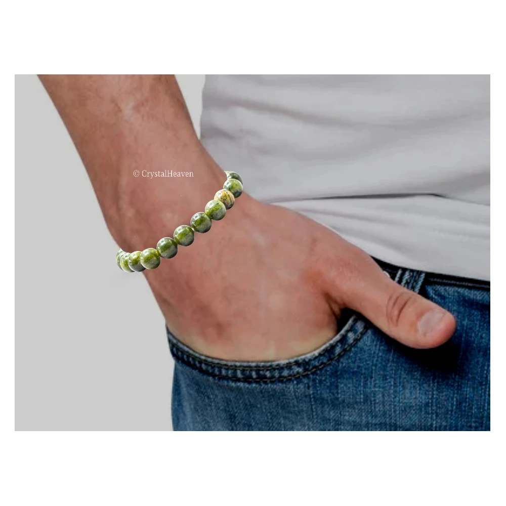Green Jade Bracelet (Elastic)