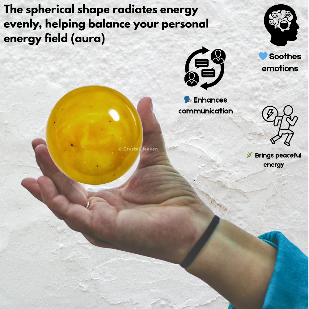 Yellow Jasper Sphere (2 Inch)