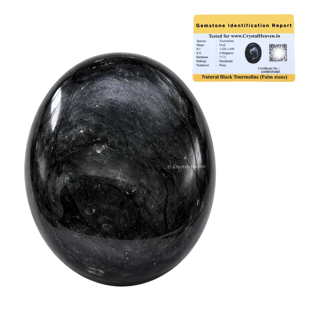 Black Tourmaline Palm Stone