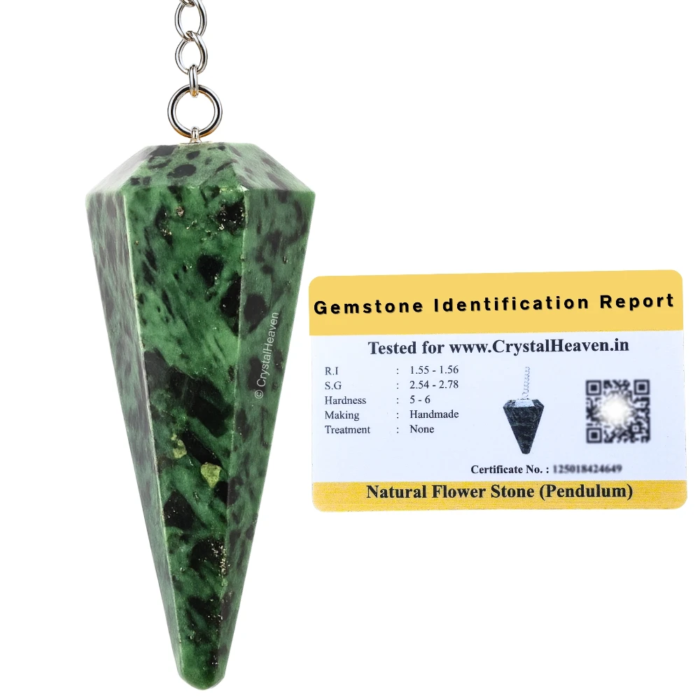 Flower stone Pendulum
