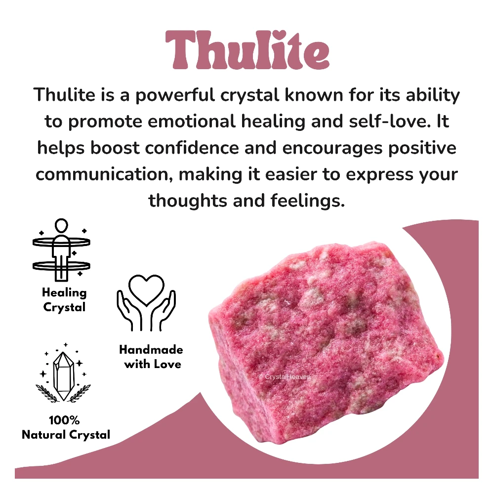 Raw Thulite Crystals (2 Pieces)
