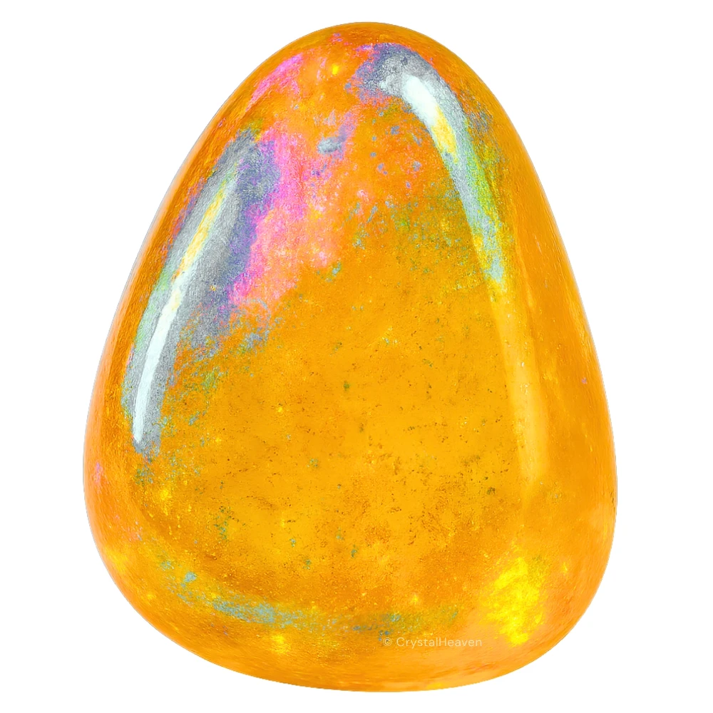 Tumbled Tangerine Aura Quartz Stones (30 Gram)