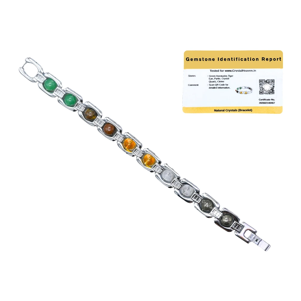 Dhanyog Bracelet - Premium Silver Chain