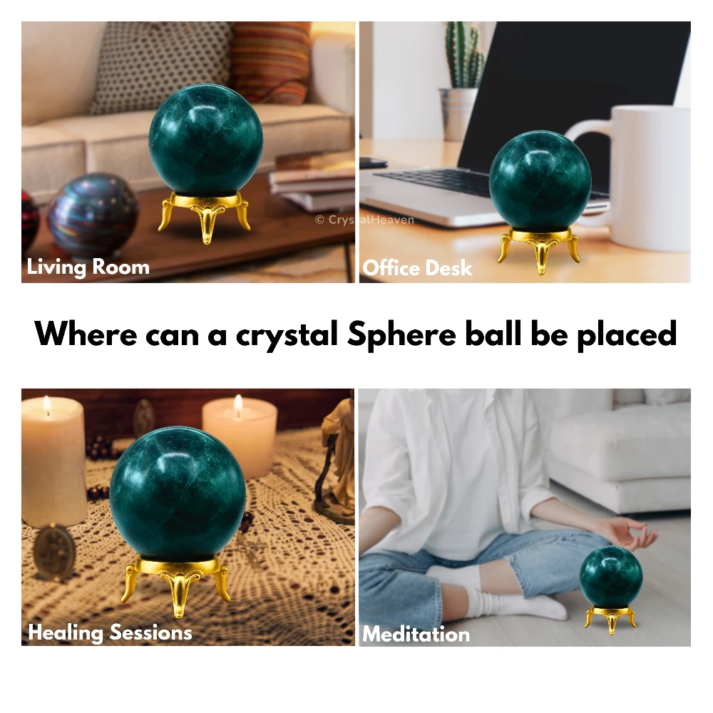 Blue Apatite Sphere (2 Inch)