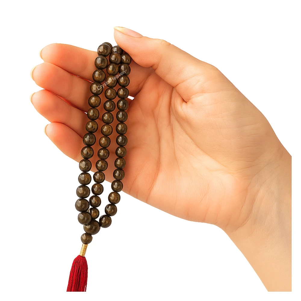 Bronzite Japa Mala (Without Knot)