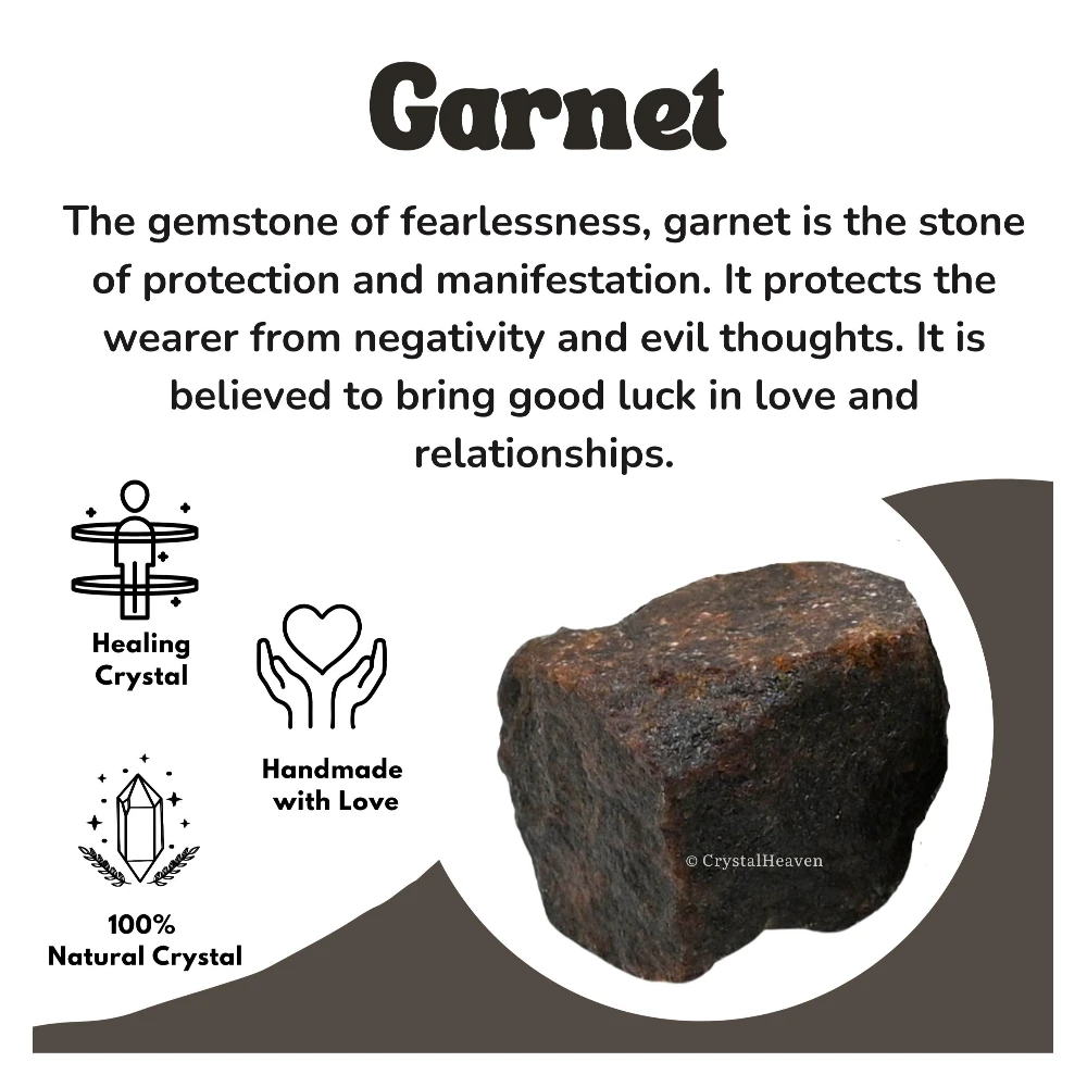 Raw Garnet Crystal (1 Piece)