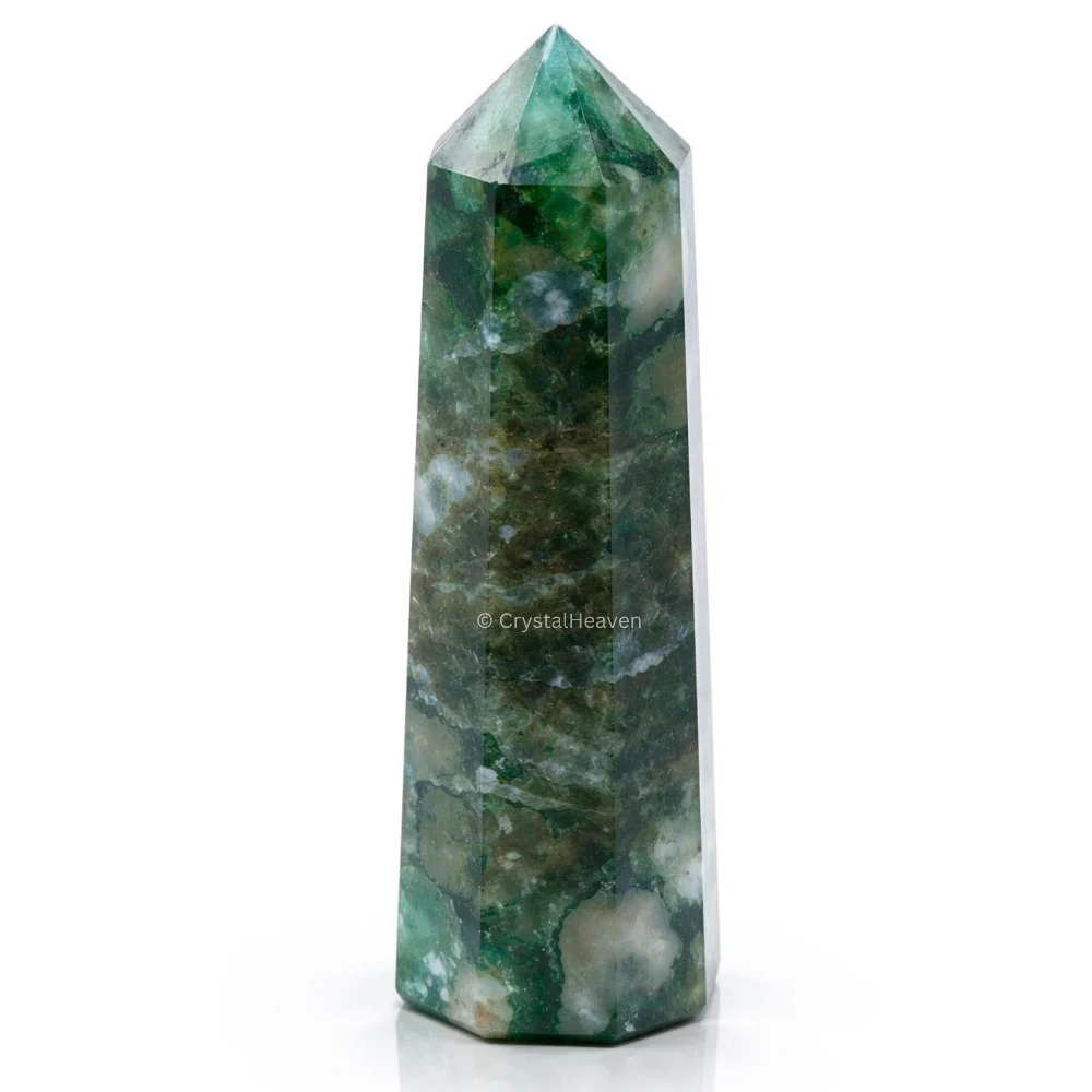 Moss Agate Crystal Tower (2" to 3" inch)