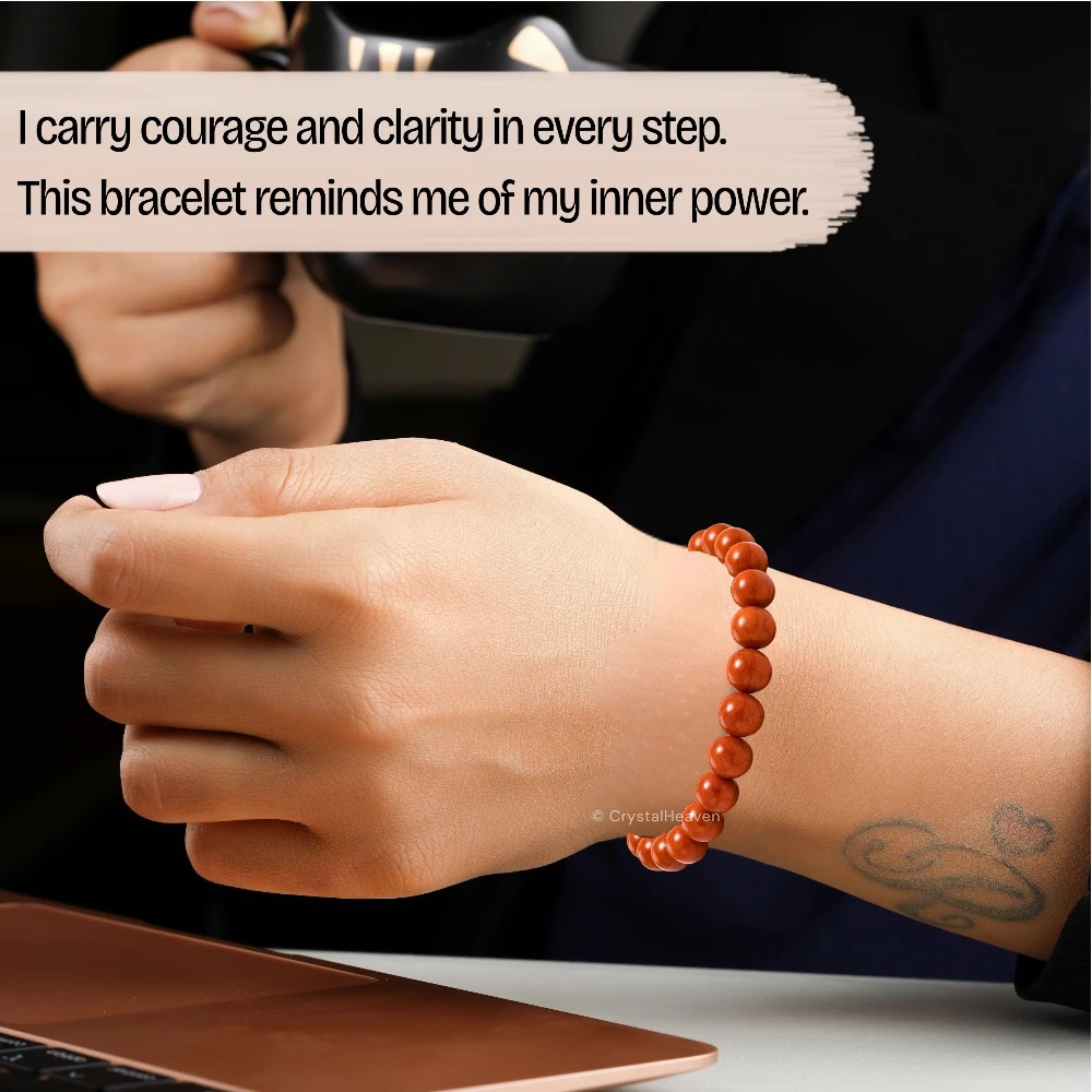 Red Jasper Bracelet (Adjustable)