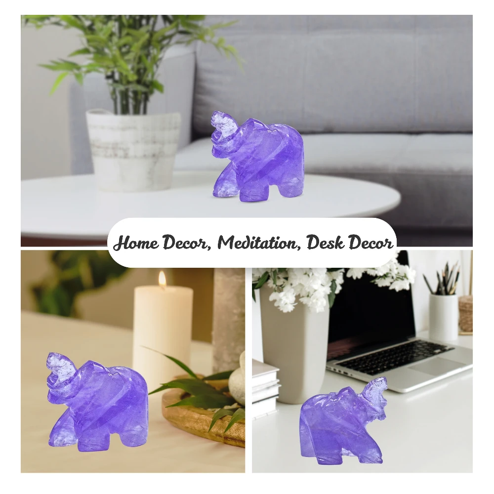 Amethyst Crystal Elephant