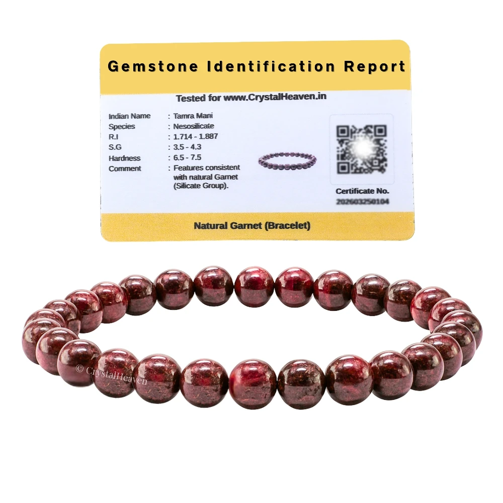 Garnet Healing Crystal Bracelets - 6mm Beads