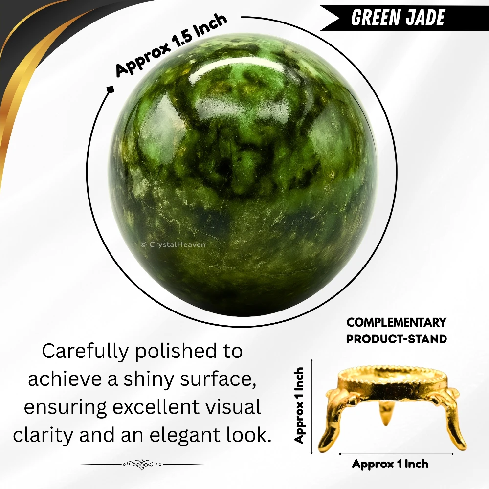 Green Jade Sphere (1.5 Inch)