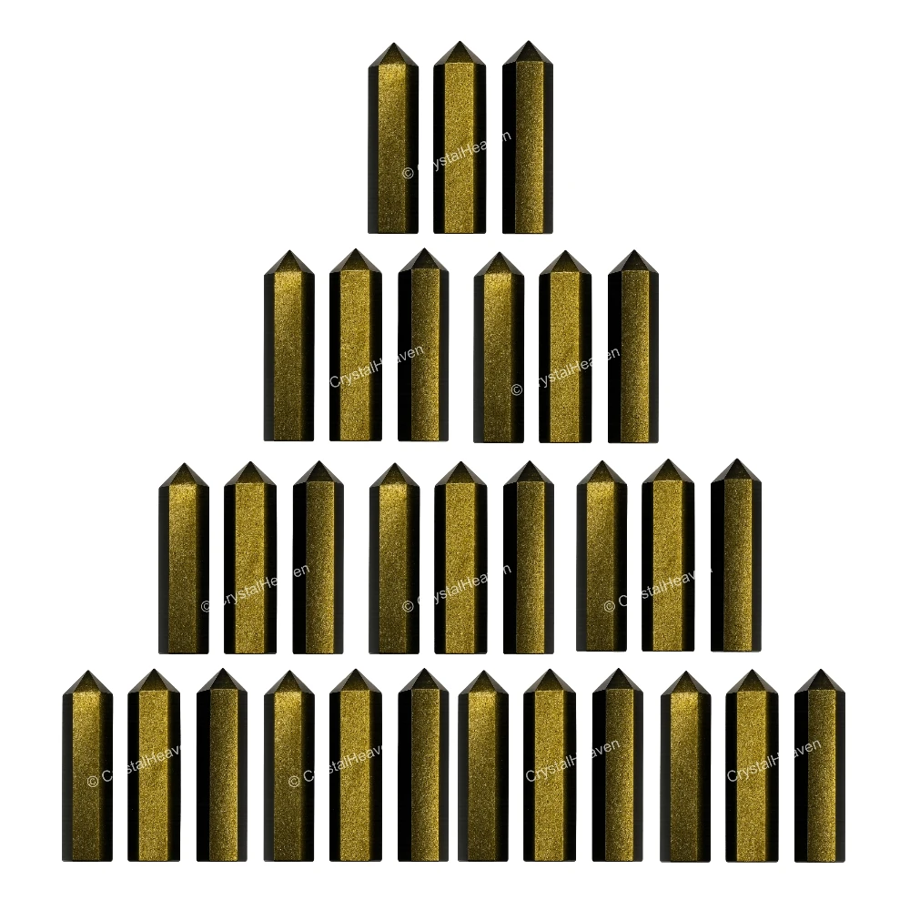 Golden Sheen Obsidian Pencil Points (Set of 3)
