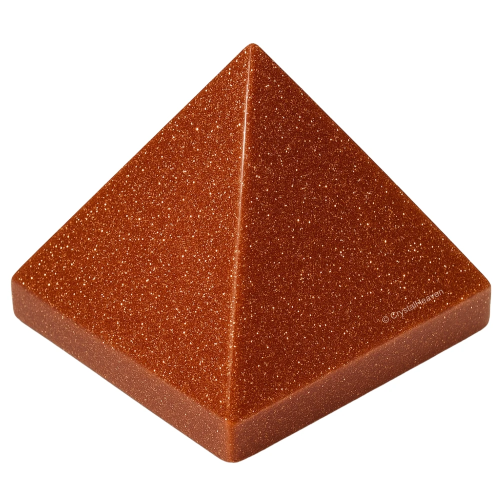 Red Goldstone Pyramid (1 Inch)