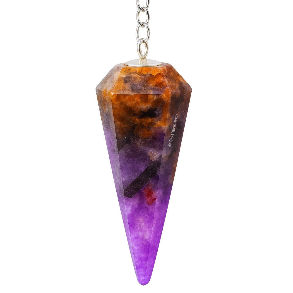 Chevron Amethyst Pendulum