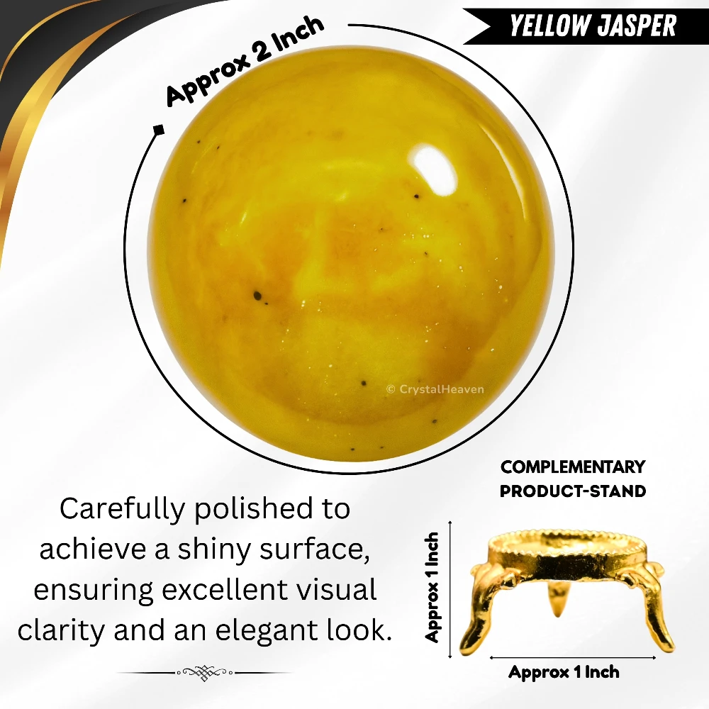 Yellow Jasper Sphere (2 Inch)