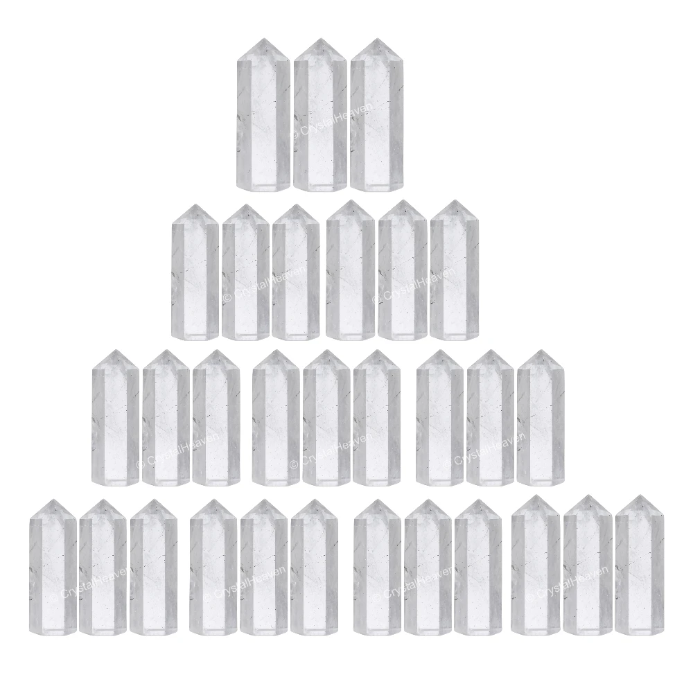 Clear Quartz Pencil Points (Set of 10)