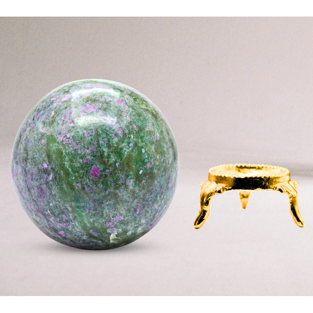 Large Ruby Fuchsite Sphere (2.5 Inch)