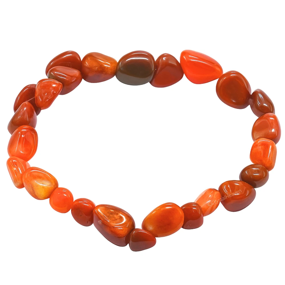 Red Jasper Tumbled Bracelet (Elastic)