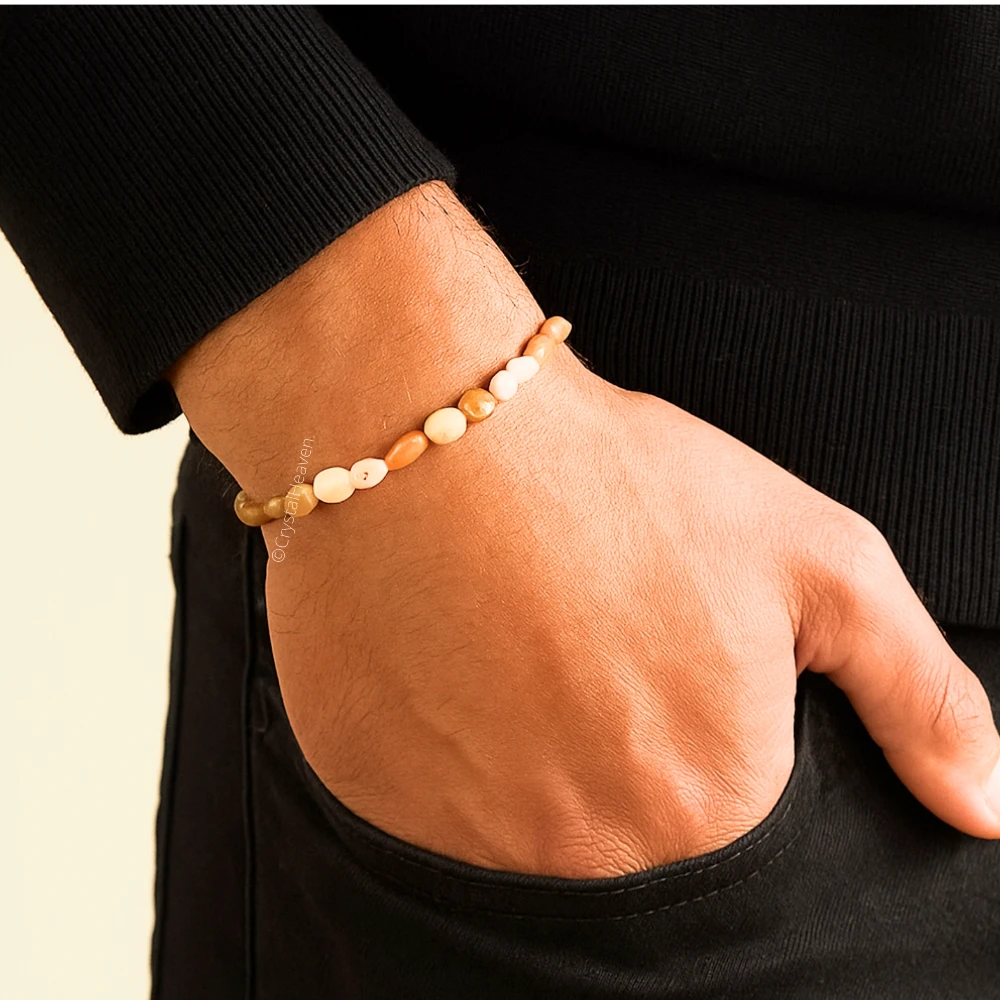 Rhodochrosite Tumbled Bracelet (Elastic)