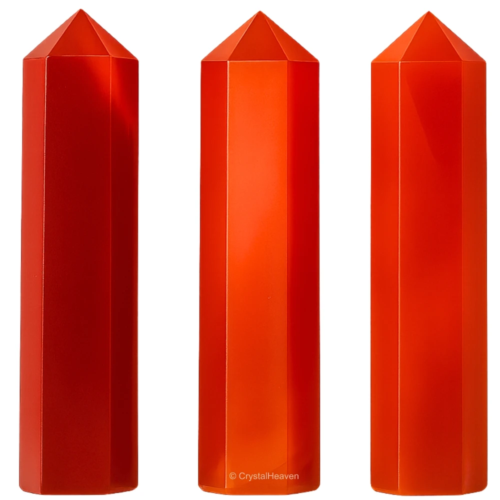 Red Onyx Pencil Points (Set of 50)