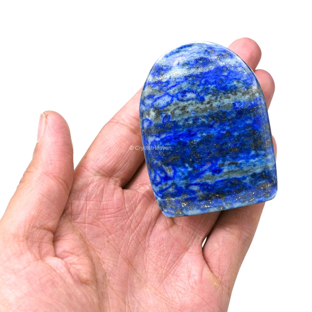 Lapis Lazuli Standing Palm Stone (Large)