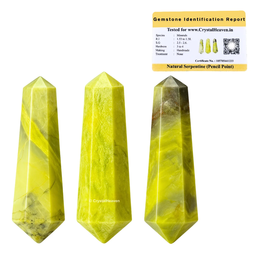 Serpentine Pencil Points (Double Terminated) (Set of 3)
