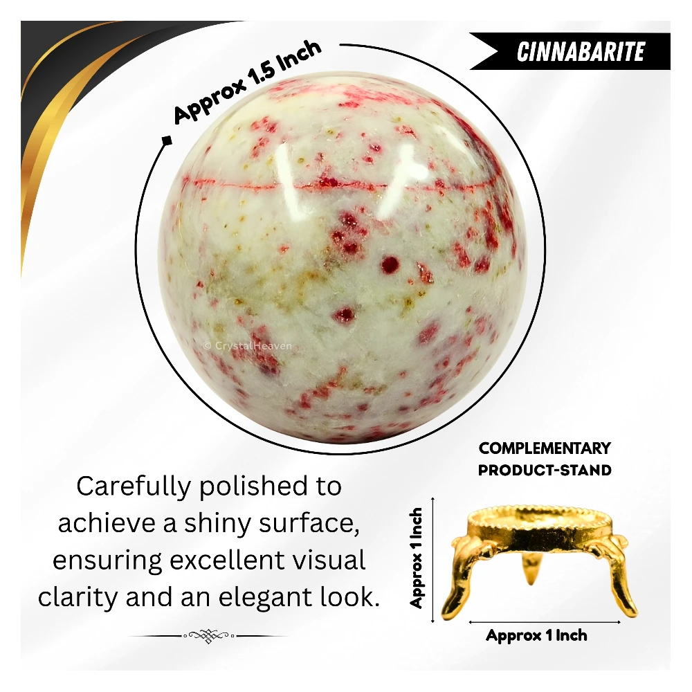 Cinnabarite Sphere (1.5 Inch)