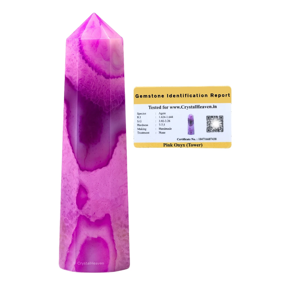 Pink Agate Tower (2" to 3" inch)