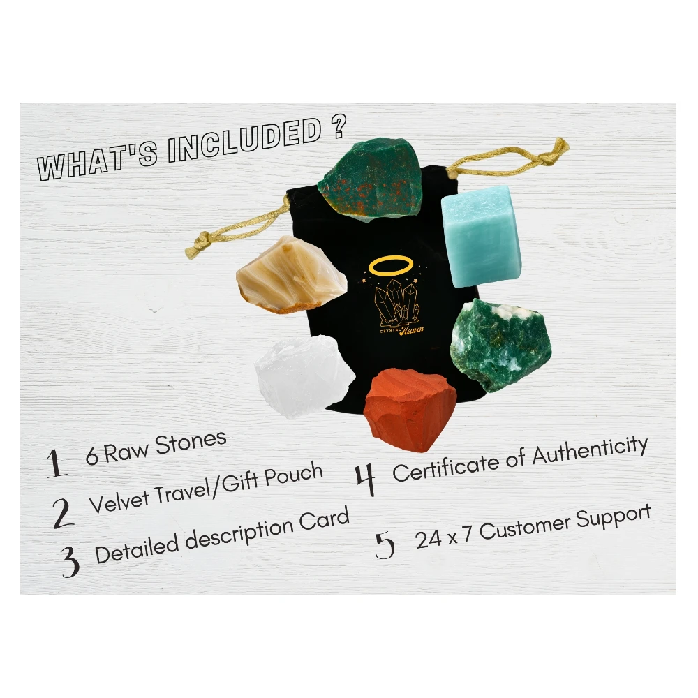 Pain Relief Raw Crystals Set