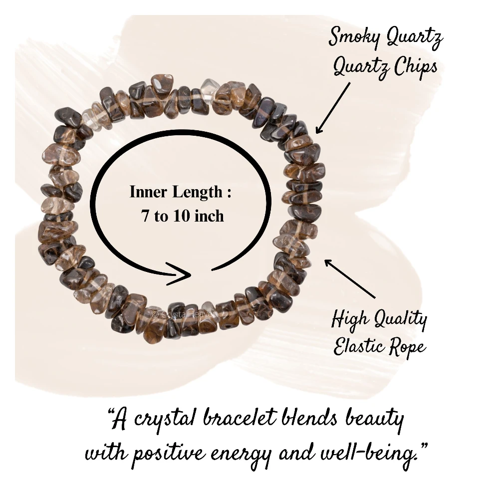 Smoky Quartz Chips Bracelet
