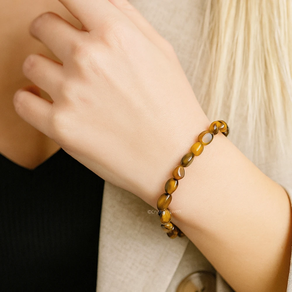 Tiger Eye Tumbled Bracelet (Elastic)