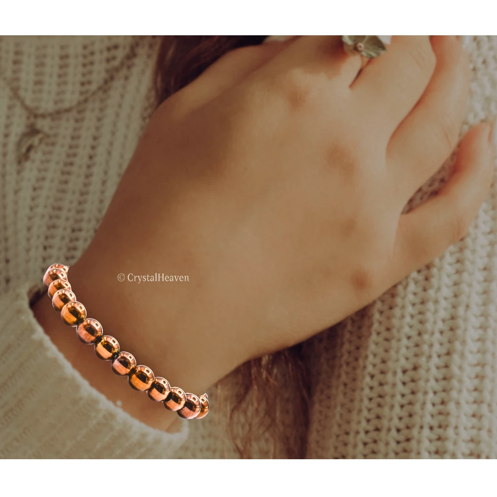 Copper Hematite Bracelet (Elastic)